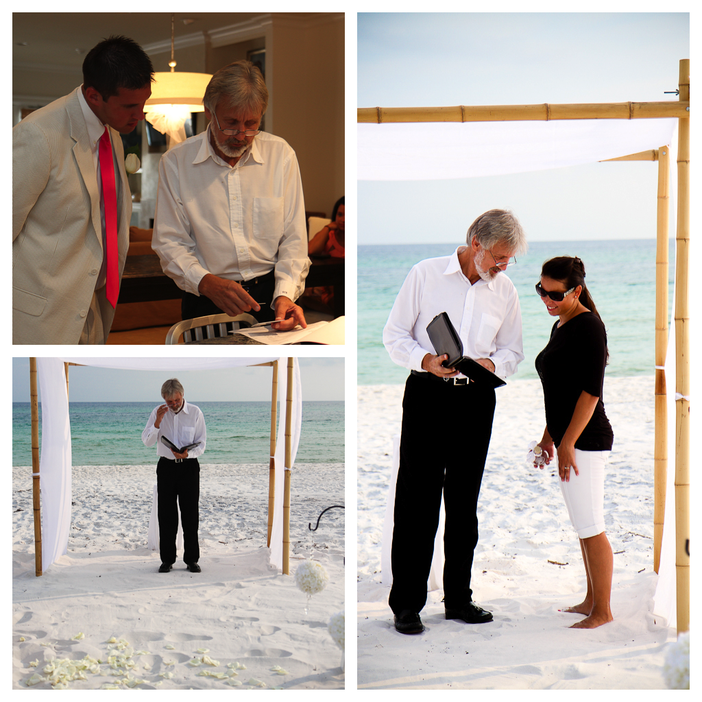 destin beach wedding officiate