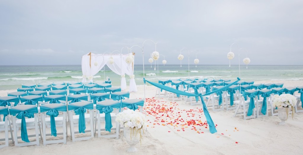 turquoise  beach wedding panama city beach